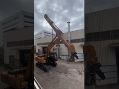 BS900 보드 CE 인증 데모를 갖춘 장거리용 30톤 클램셸 굴삭기 텔레스코픽 암 보기
